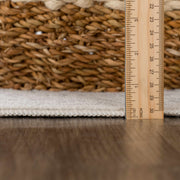 Distressed Medallion Cream Area Rug