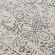 Distressed Medallion Cream Area Rug