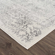 Distressed Medallion Cream Area Rug
