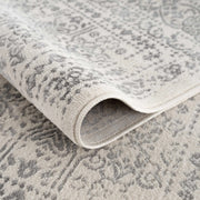 Distressed Medallion Cream Area Rug
