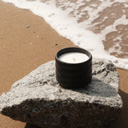 Ridged Ceramic Soy Candle