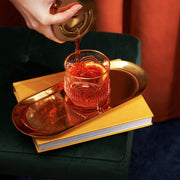 Art Deco Crystal Lowball Tumbler Set