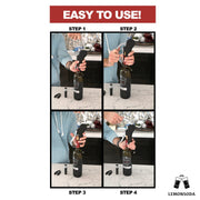 Matte Black Lever-Action Wine Opener Set