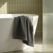Waffle-Weave Cotton Bath Towel Set