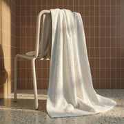 Waffle-Weave Cotton Bath Towel Set