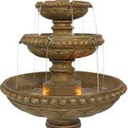 Four-Tier Resin Outdoor Fountain