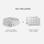 Lyocell Puff Comforter and Sham Set – bundle (view 3) | Roost & Roam