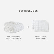 Lyocell Puff Comforter and Sham Set – bundle (view 10) | Roost & Roam