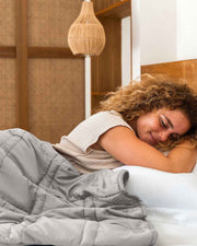 Weighted Cotton Throw Blanket