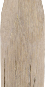 Wood-Grain Resin Table Lamp