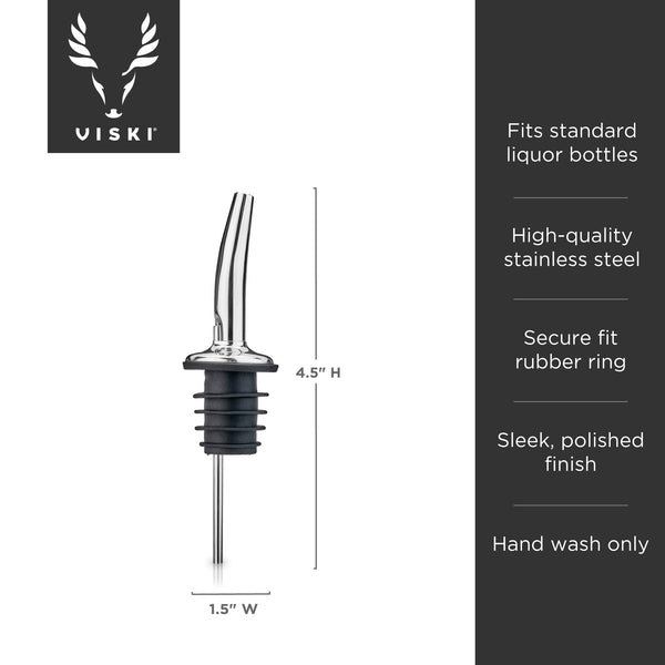 Polished Stainless Steel Bottle Pourer
