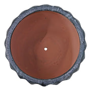 Fluted Glazed Ceramic Planter Pot