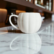 Pumpkin-Shaped Ceramic Coffee Mug