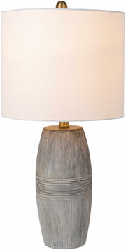 Ribbed Ceramic Table Lamp