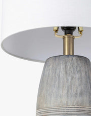 Ribbed Ceramic Table Lamp