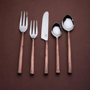 Textured Handle Stainless Flatware Set