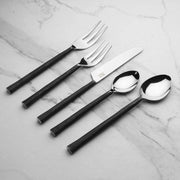 Textured Handle Stainless Flatware Set