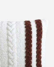 Braided Two-Stripe Soft Throw Pillow