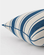 Striped Cotton Lumbar Pillow