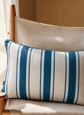Striped Cotton Lumbar Pillow