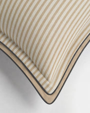 Reversible Cotton Stripe Throw Pillow