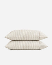 Cotton Gauze Stripe Fitted Sheet Set