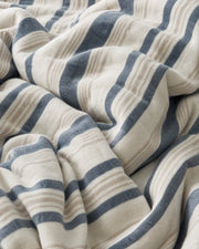 Reversible Striped Cotton Gauze Duvet Cover