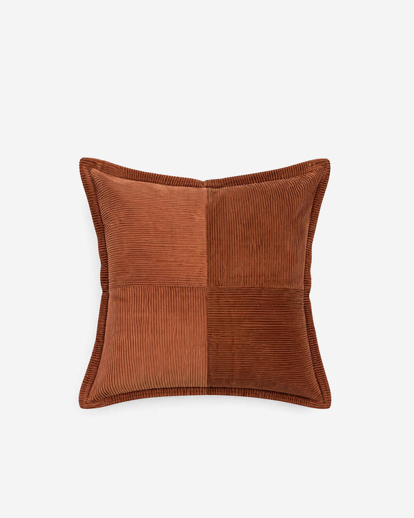 Cotton Corduroy Throw Pillow, 22 x 22 in