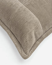 Cotton Corduroy Throw Pillow, 22 x 22 in