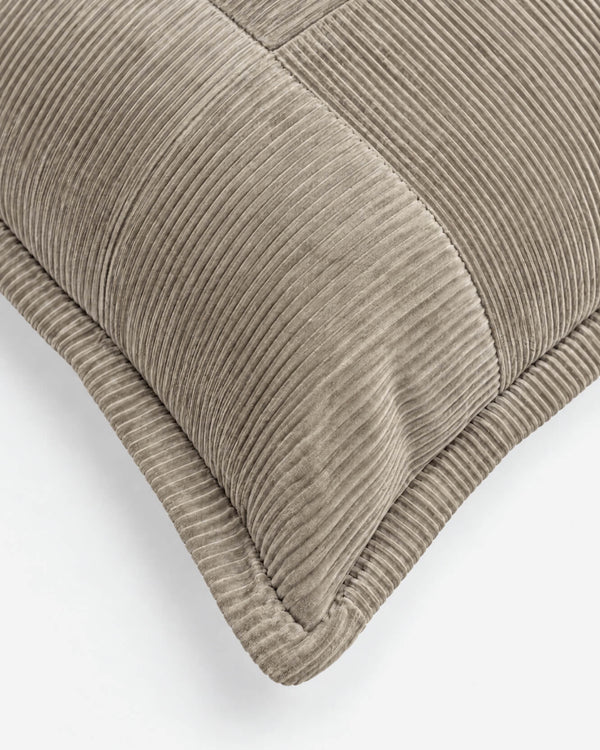 Cotton Corduroy Throw Pillow, 22 x 22 in