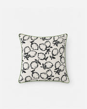 Lemon Print Reversible Outdoor Throw Pillow