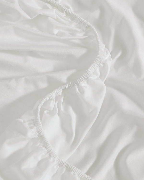 Cotton Sateen Fitted Sheet Set