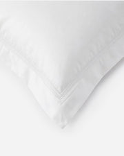 Cotton Sateen Embroidered Pillowcase Sham Set