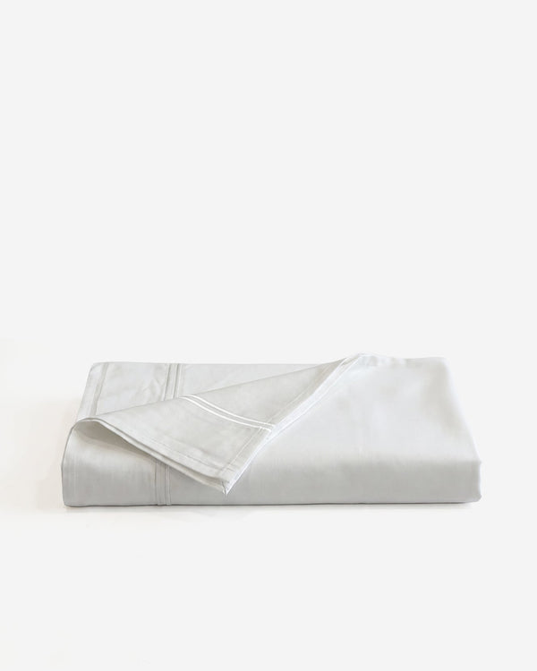 Top view of Embroidered Cotton Sateen Top Sheet