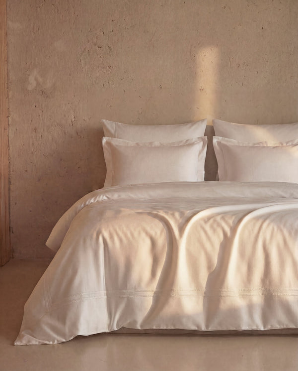 Cotton Sateen Embroidered Duvet Cover