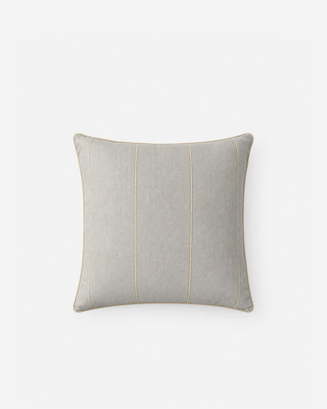 Piped Cotton Reversible Throw Pillow
