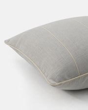 Piped Cotton Reversible Throw Pillow