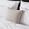 Piped Cotton Reversible Throw Pillow