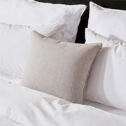 Piped Cotton Reversible Throw Pillow