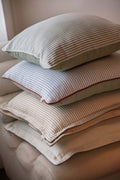 Reversible Cotton Stripe Throw Pillow