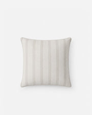 Reversible Striped Cotton Throw Pillow
