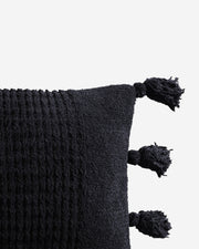 Braided Pom Pom Lumbar Pillow
