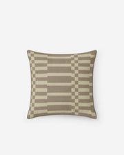 Cotton Slub Geometric Throw Pillow