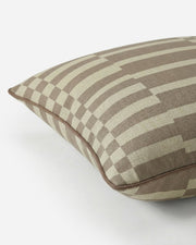 Cotton Slub Geometric Throw Pillow