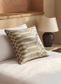 Cotton Slub Geometric Throw Pillow