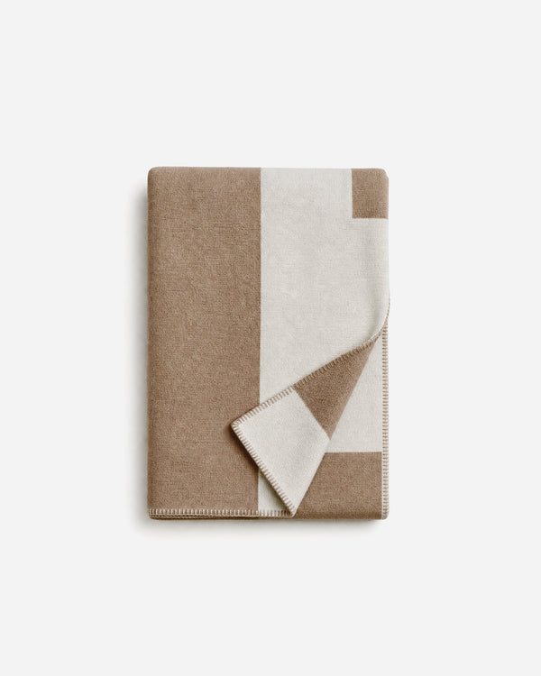 Cotton Modal Geometric Block Throw