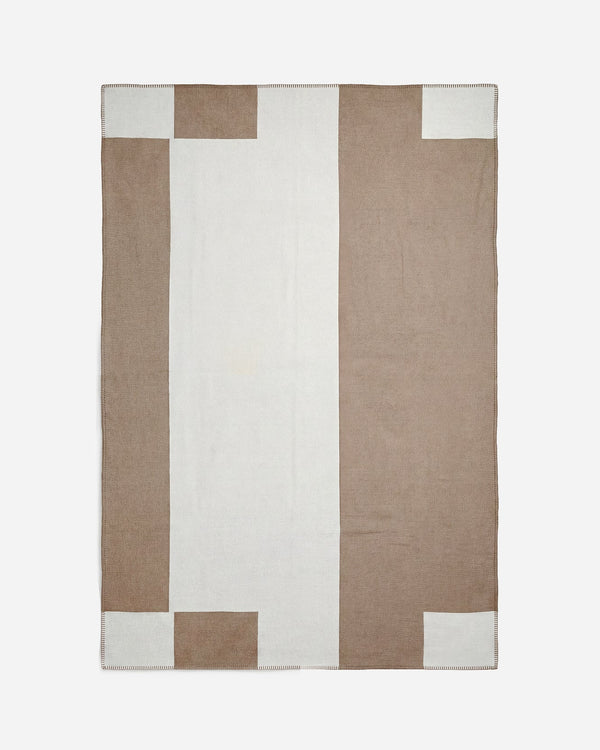 Cotton Modal Geometric Block Throw