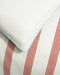 Reversible Stripe Cotton Sateen Duvet Cover