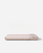 Striped Cotton Sateen Fitted Sheet Set