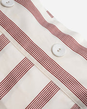 Striped Cotton Sateen Fitted Sheet Set